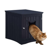 Cat House Side Table Used for Nightstand or Litter Box Enclosure,
