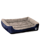 Soft Dog Bed With Paw Emblem