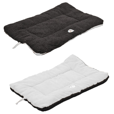 Eco-Paw Reversible Eco-Friendly Pet Bed- Black And White