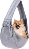 SM Reversible Pet Sling Carrier with Pocket Safety Belt - Charcoal Gray