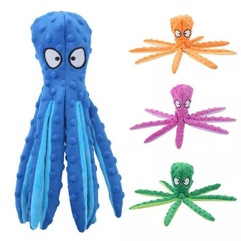 Octopus Shape Soft Plush Squeaky Toy