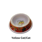 Cat Print Pet Dish: Pink Paw Print