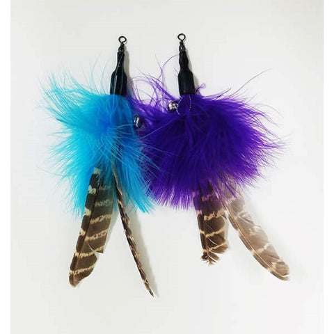 Bark Appeal 2 Pack Replacement Feathers for the Cat Teaser Wand
