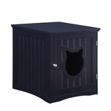 Cat House Side Table Used for Nightstand or Litter Box Enclosure,