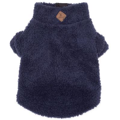 Navy Solid Fleece 1/4 Zip Pullover