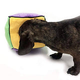Midlee Designs  Plush Find a Bone Cube Dog Toy