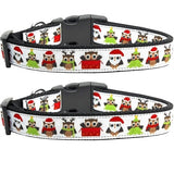 Santa Owls Nylon Ribbon Collars & Leads
