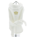 White Gold Crown Bathrobe 100% Combed Cotton Terrycloth