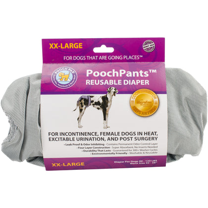 PoochPants Reusable Dog Diaper-XX-Large-90 To 120lbs