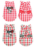Hoopet All New  Plaid Dog T-shirt for small dogs