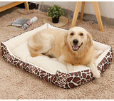 Striped Soft and Comfortable Pet Bed Made For Large Breeds