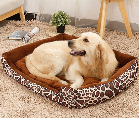 Striped Soft and Comfortable Pet Bed Made For Large Breeds