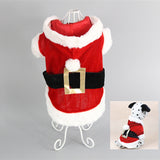 Christmas Fleece Hoodie Doggie Sanatsuit