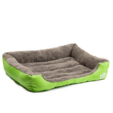 Soft Dog Bed With Paw Emblem