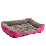Soft Dog Bed With Paw Emblem
