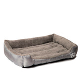 Soft Dog Bed With Paw Emblem