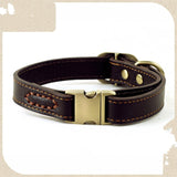 Cowhide Genuine Leather Dog Collar