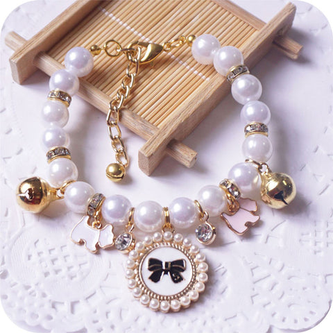 Princess Pearl Pet Necklace For Small Pets