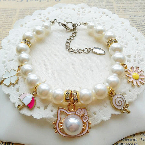 Princess Pearl Pet Necklace For Small Pets