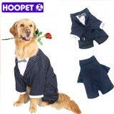 Pin Striped Tuxedo Shirt for Large Dogs