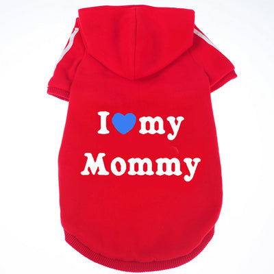 I Love Mommy & Daddy Fleece Hoodie T-Shirt