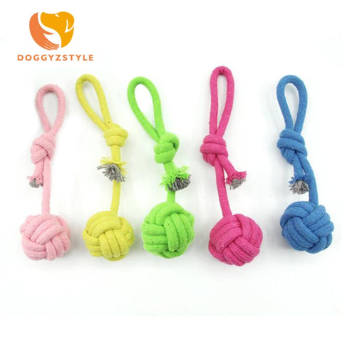 Doggie Chew Cotton Rope Knot Ball Indestructible