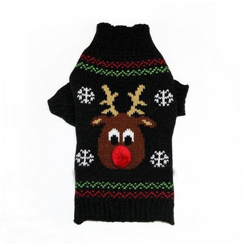 Black Reindeer Sweater