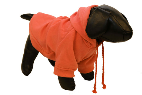 Fashion Plush Cotton Hoodie Sweater  - Orange: XS-Lrg